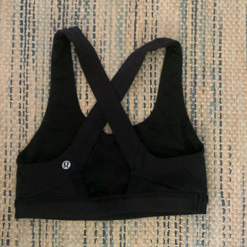Lululemon sports bra, black, size 4